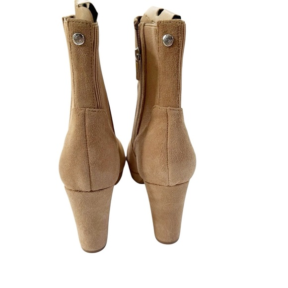 NWT Donald Pliner Labell Suede Platform Chunky Boot Tan Size 10 - Picture 10 of 15